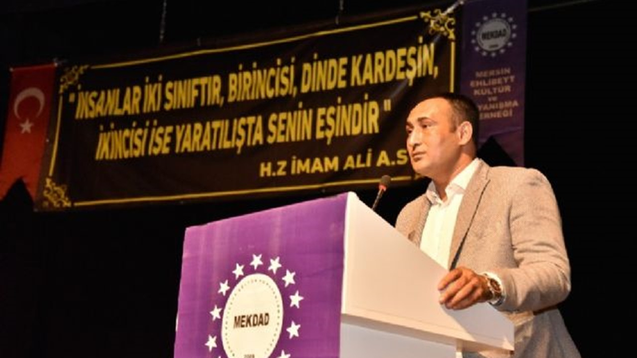 Mersin'de Başkan Atsız Afşın Yılmaz, Kerbela şehitlerinin anma etkinliğine katıldı