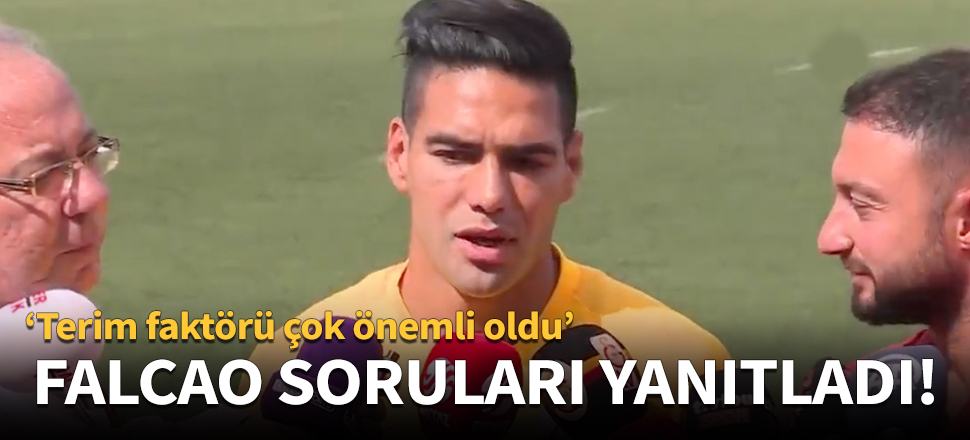 Falcao, antrenman öncesi soruları yanıtladı!