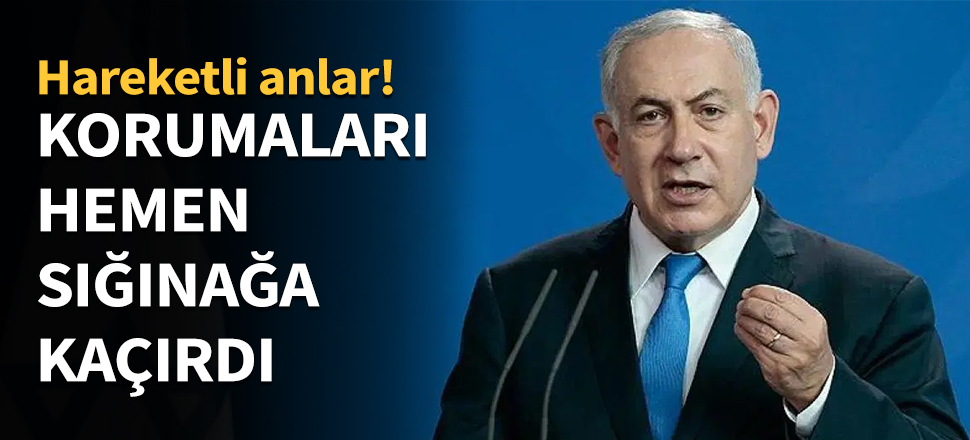 Korumaları acilen sığınağa götürdü...