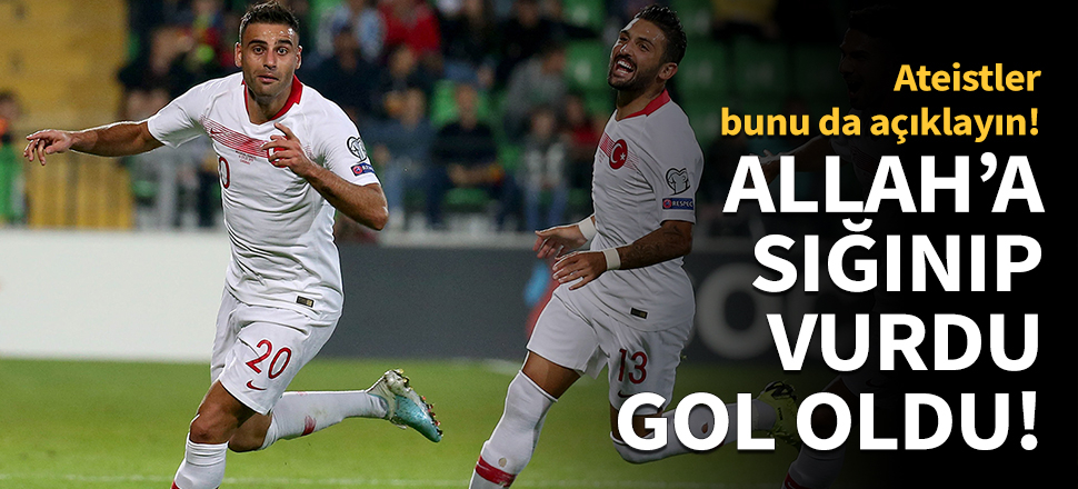 Allah'a sığınıp vurdu, gol oldu!