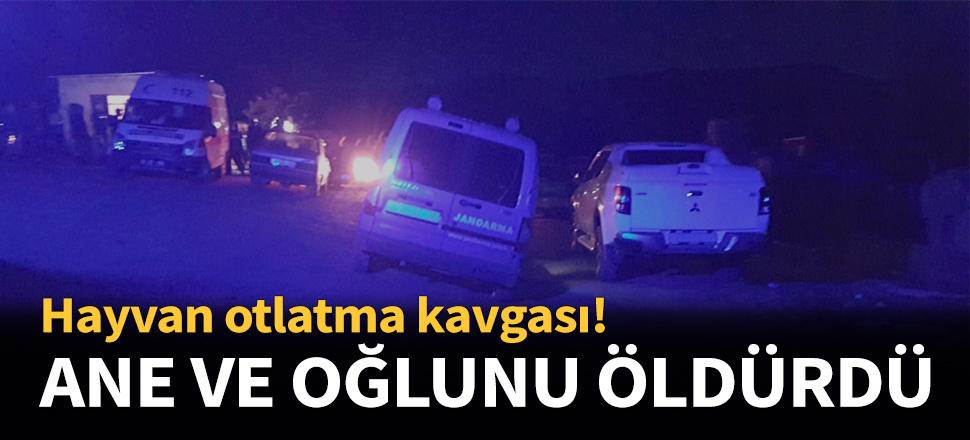 Anne ve oğlunu öldürdü...