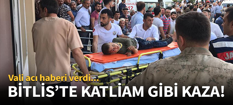 Bitlis'te minibüs şarampole devrildi: 10 ölü!