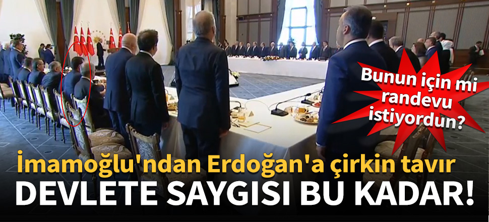 İmamoğlu'ndan Erdoğan'a çirkin tavır!