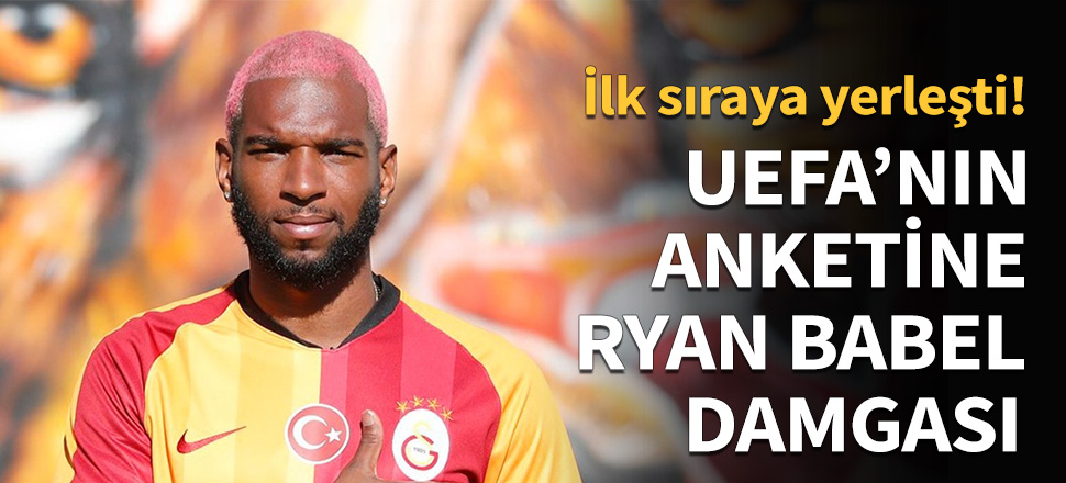 UEFA'nın anketine Ryan Babel damgası...