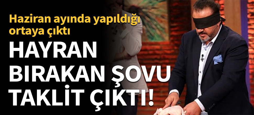 Hayran bırakan şovu taklit çıktı!