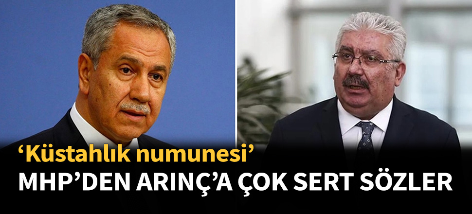 MHP'den Arınç'a zehir zemberek sözler...