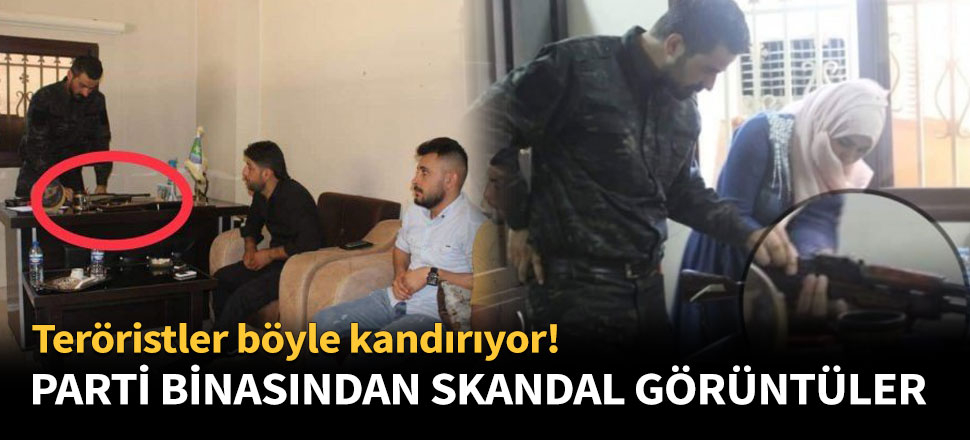 Parti binasında skandal görüntüler