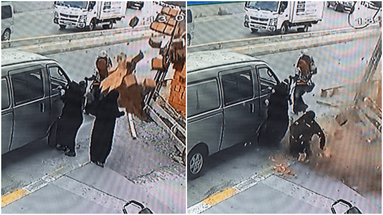 Tuğlalar fırtınayla uçtu faciadan kıl payı dönüldü