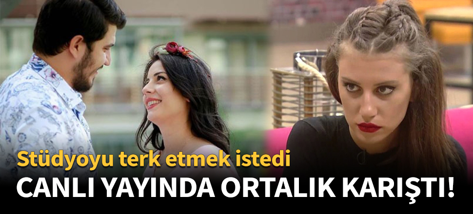 Canlı yayında ortalık karıştı!