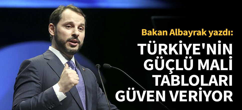 ‘Türkiye’nin güçlü mali tabloları güven veriyor’