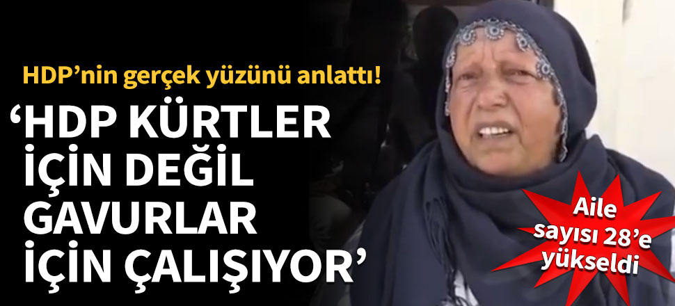 'HDP Kürtler için değil gavurlar için çalışıyor'