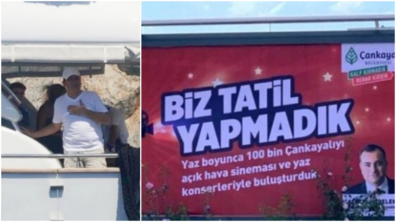 CHP'yi karıştıran 'tatil' pankartı!