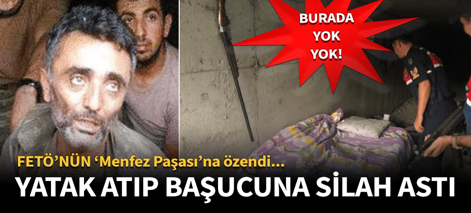 Yatak atıp baş ucuna da silahını astı!
