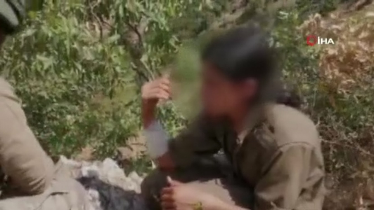 Mehmetçikten teslim olan kadın teröriste şefkat