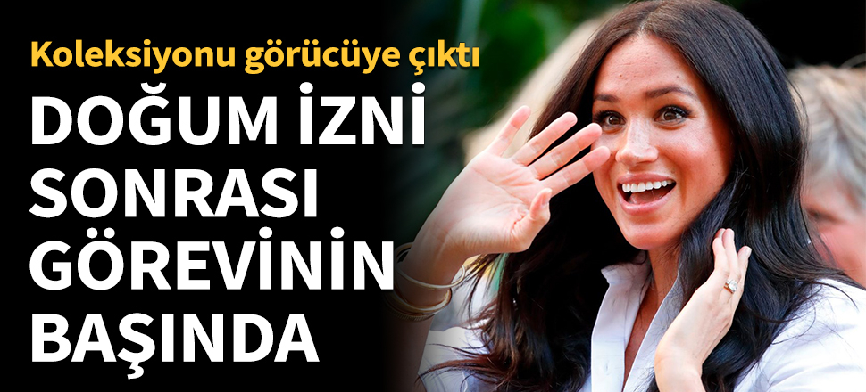 Doğum izni sonrası görevine geri döndü!