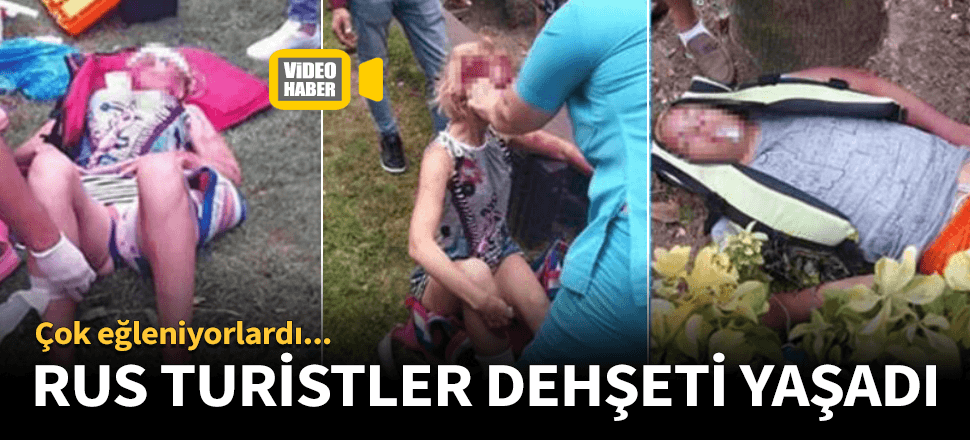 Rus turistlerin eğlencesi hastanede bitti!