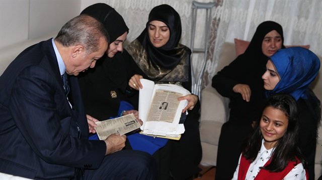 Cumhurbaşkanı Erdoğan'dan 15 Temmuz şehidi Muhammed Demir'in evine ziyaret