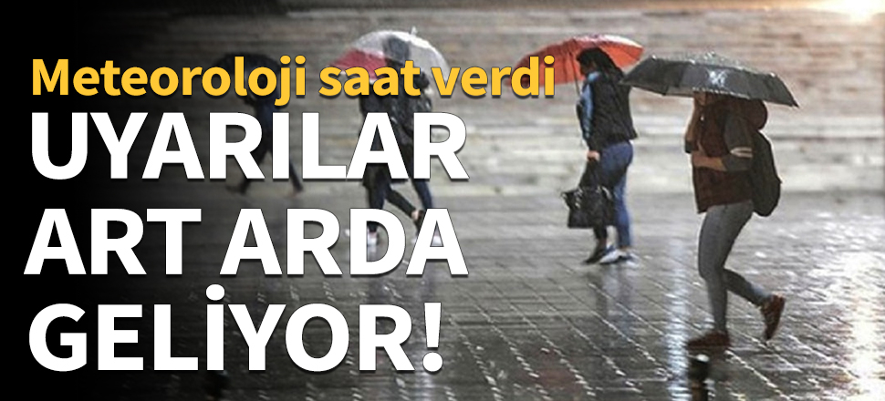 Uyarılar art arda geliyor!