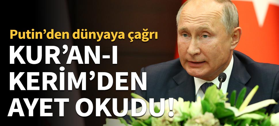 Kur'an-ı Kerim'den ayet okudu!