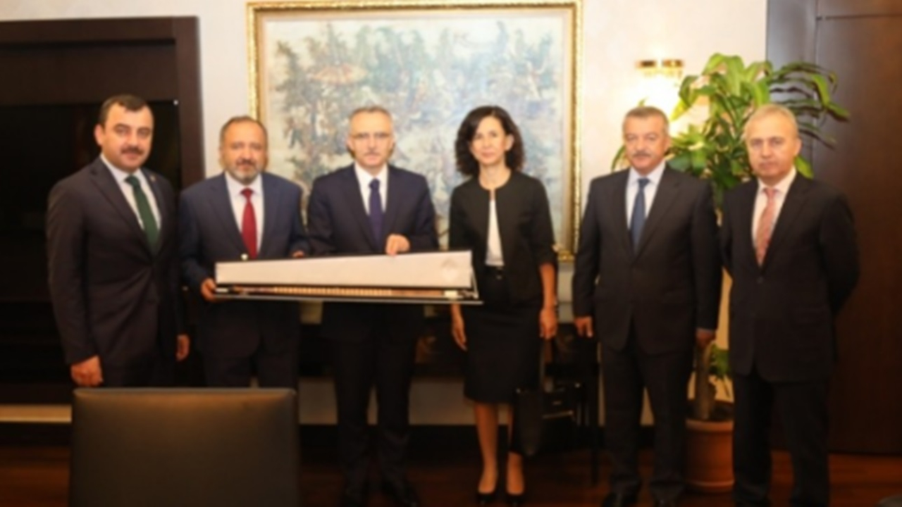 Zonguldak'ta Rektör Mustafa Çufalı, Ağbal ile bir araya geldi