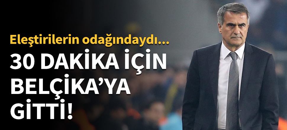30 dakika için Belçika'ya gitti!