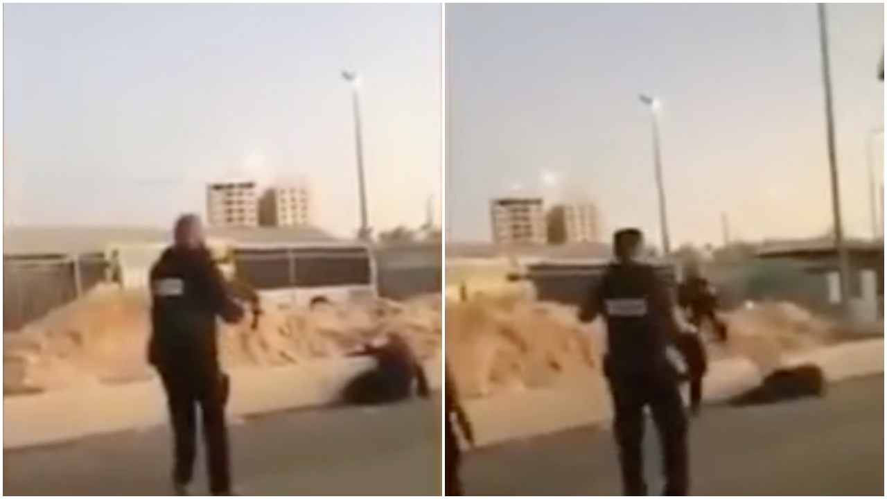 İsrail polisi savunmasız kadını böyle vurdu