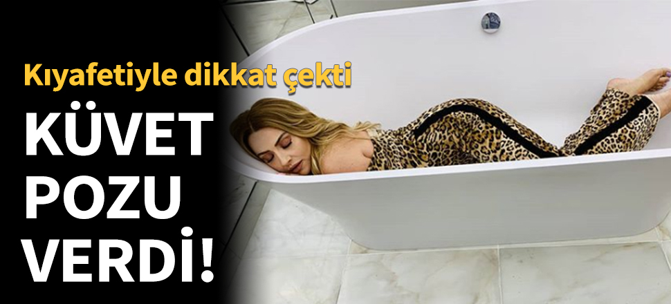 Hadise'den küvet pozu!