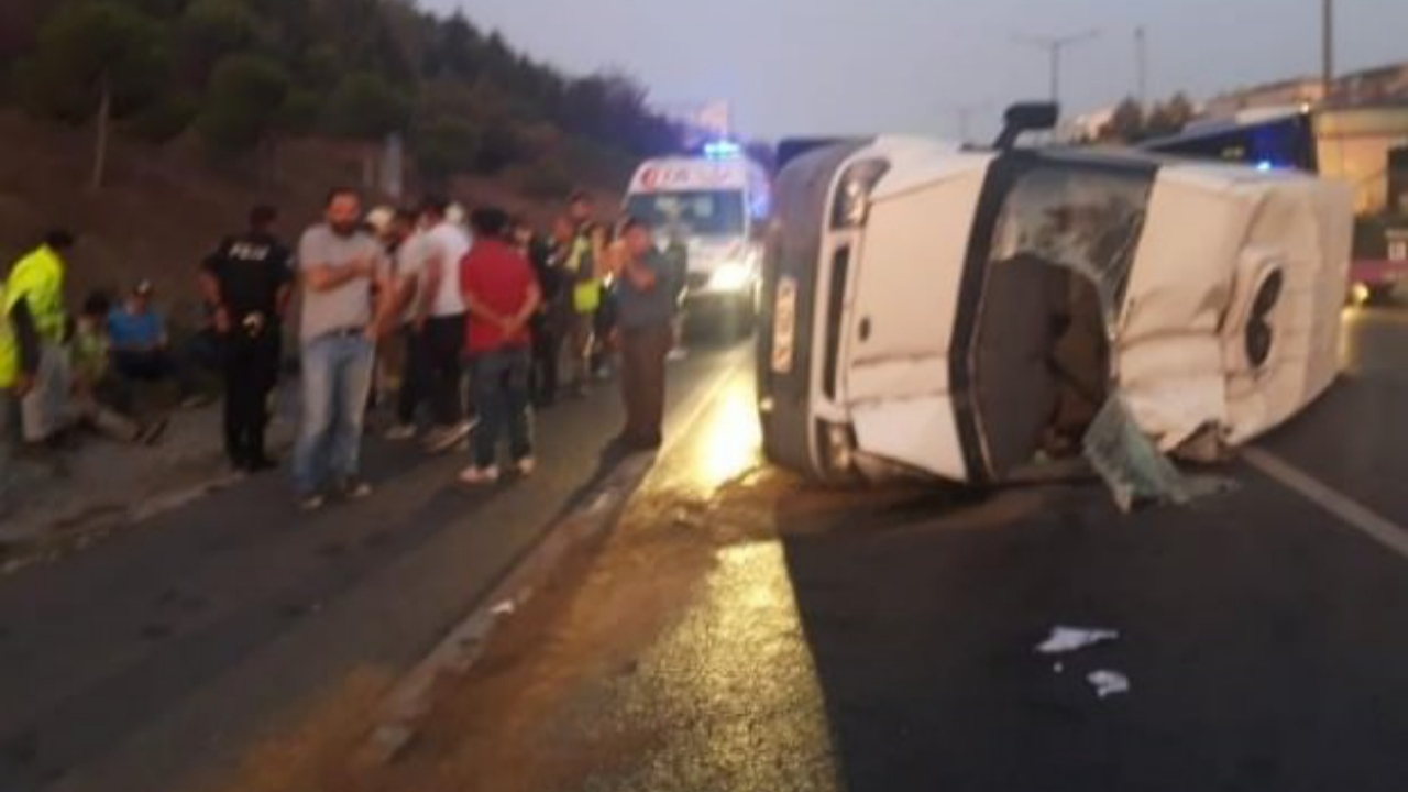 TEM'de trafiği kilitleyen kaza!