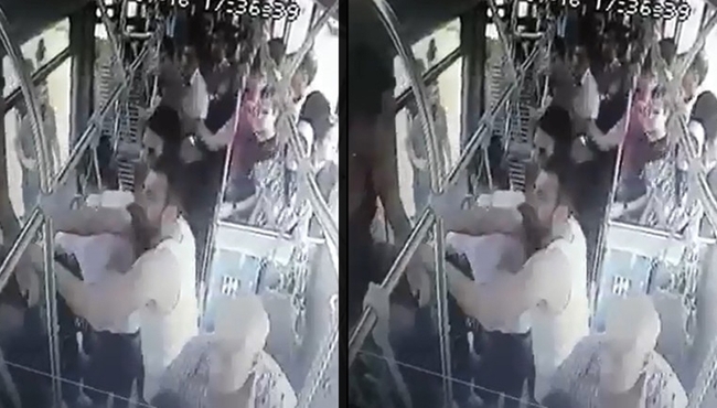 Otobüsün yolunu kesip askerleri bayılana kadar dövdüler!