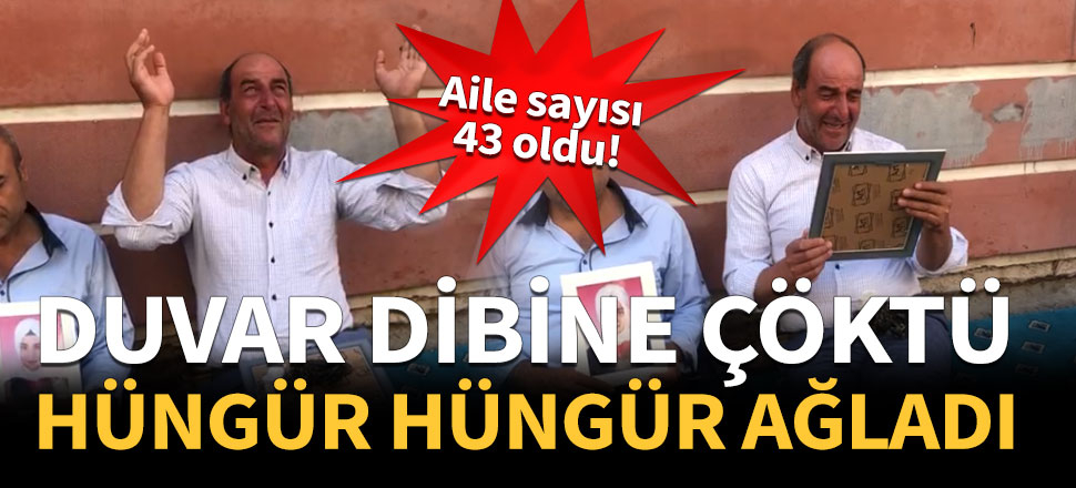 Duvar dibine çöktü, hüngür hüngür ağladı