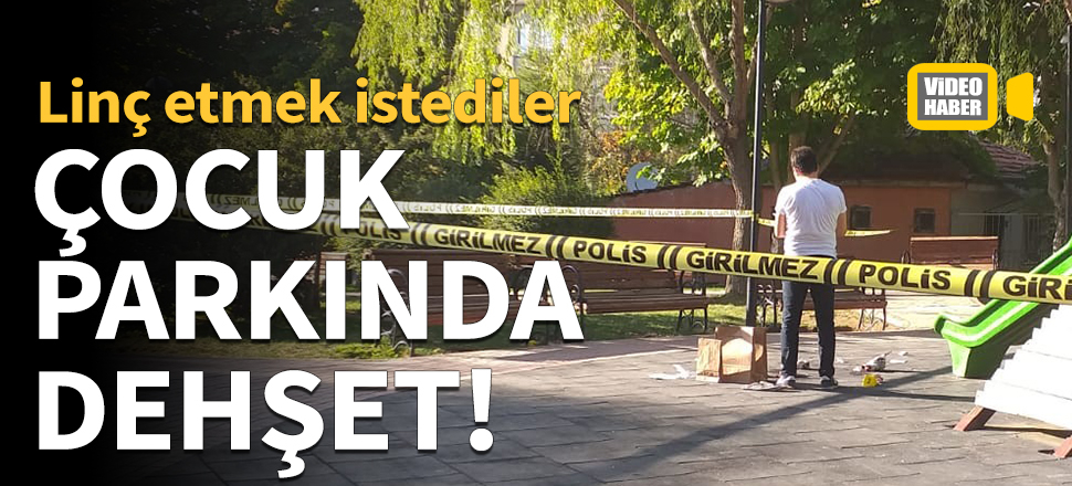 Ankara'da çocuk parkında dehşet!