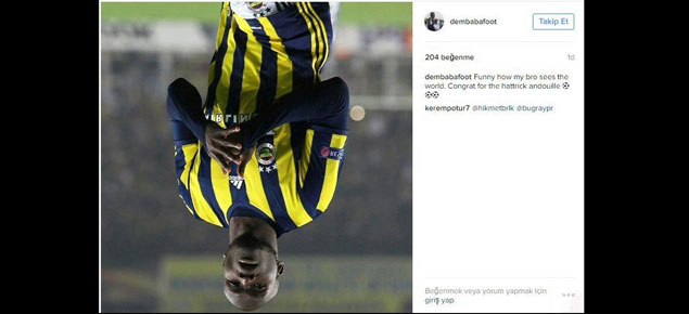 Demba Ba Sow'u böyle kutladı