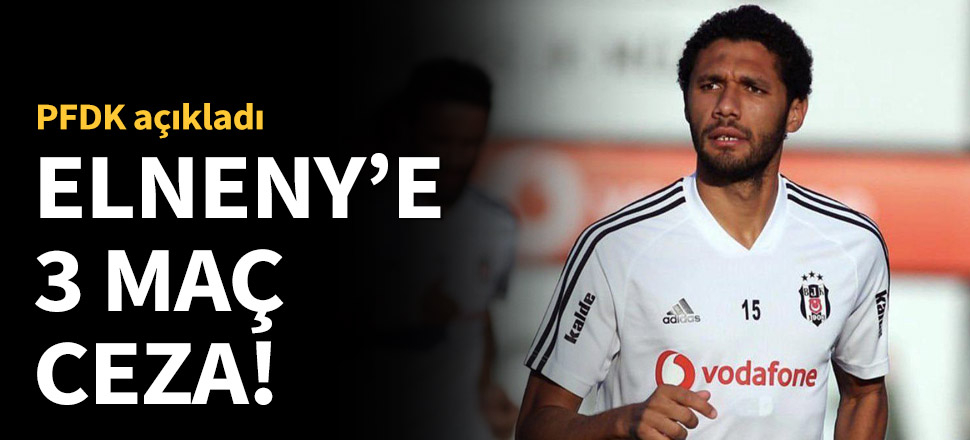 PFDK'dan Elneny'e 3 maç ceza!