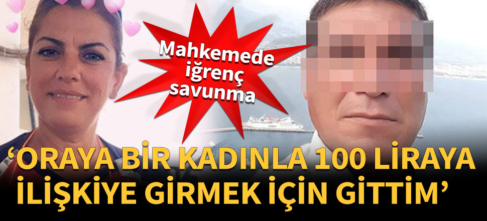 'Oraya 100 liraya başka bir kadınla ilişki için gittim'