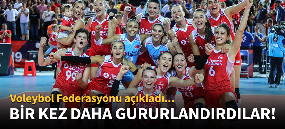 Bir kez daha gururlandırdılar!