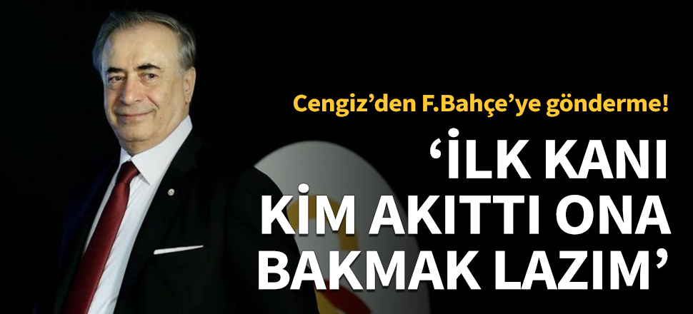 'İlk kanı kim akıttı ona bakmak lazım'