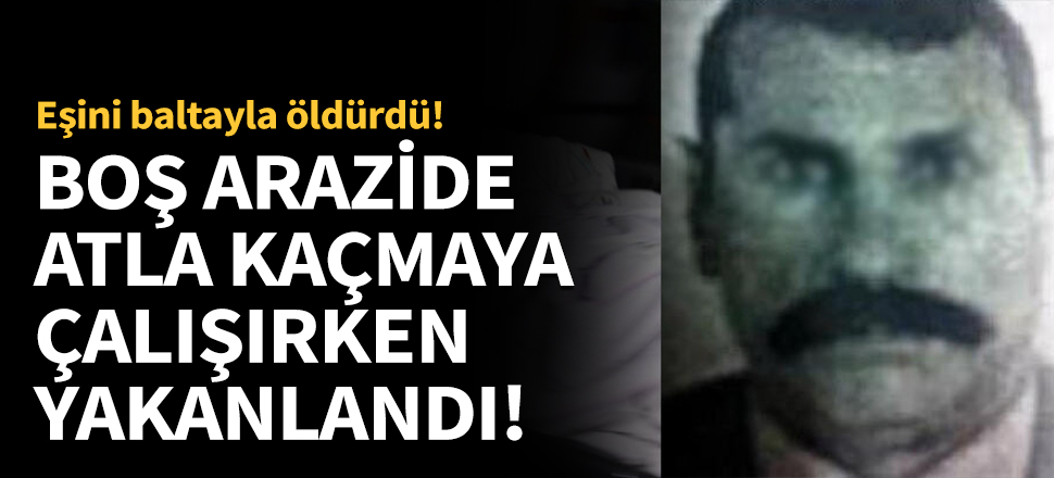 Boş arazide atla kaçmaya çalışırken yakalandı!