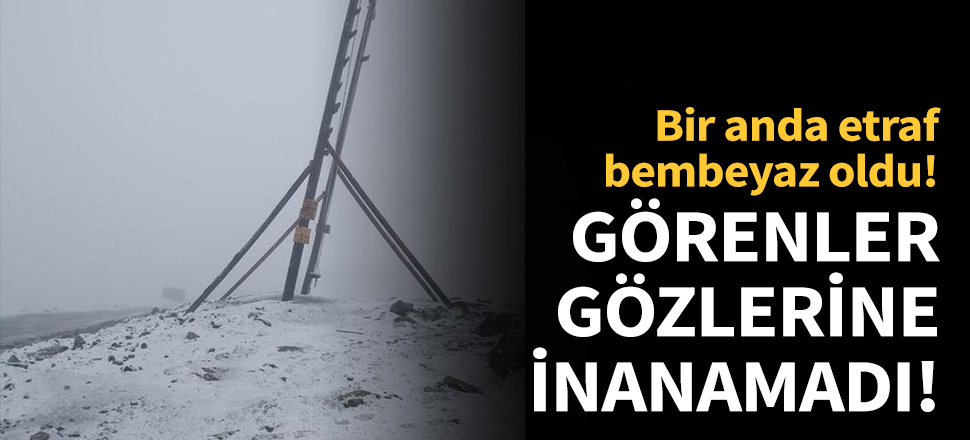 Her taraf beyaza büründü!