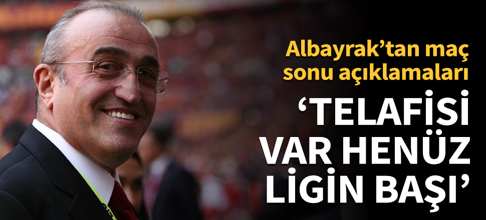 'Telafisi var, henüz ligin başı'