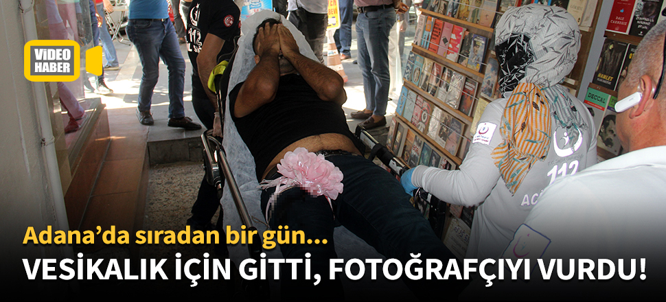 Vesikalık çektirmek için gitti, fotoğrafçıyı vurdu!