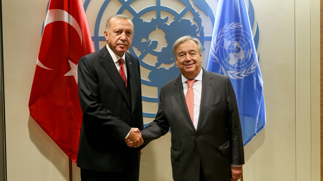 Cumhurbaşkanı Erdoğan, Guterres ile görüştü...