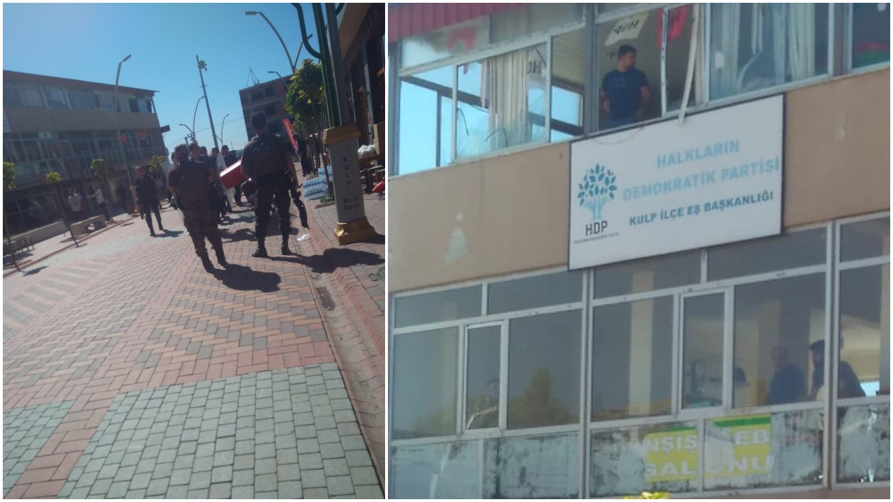 Şehit yakınları HDP Kulp ilçe başkanlığına yürüdü!
