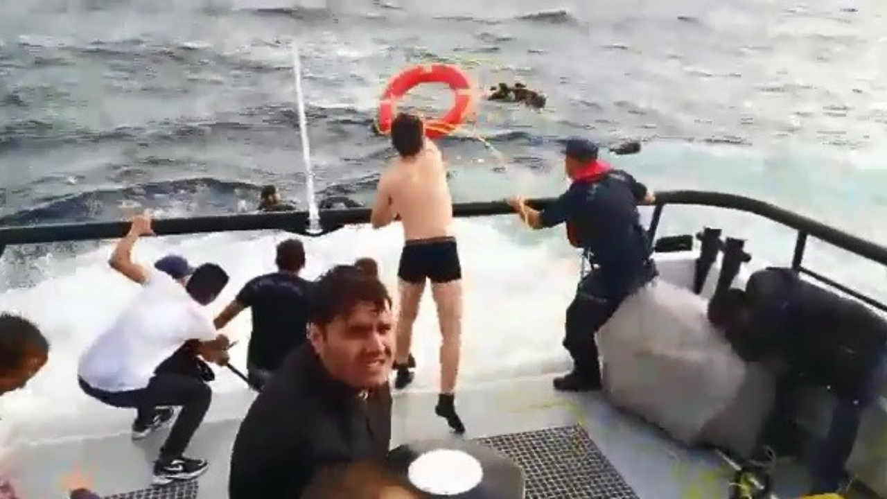 Kahraman Türk askeri, göçmenleri kurtardı!