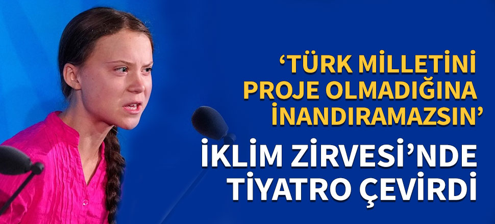 İklim Zirvesi'nde tiyatro çevirdi!