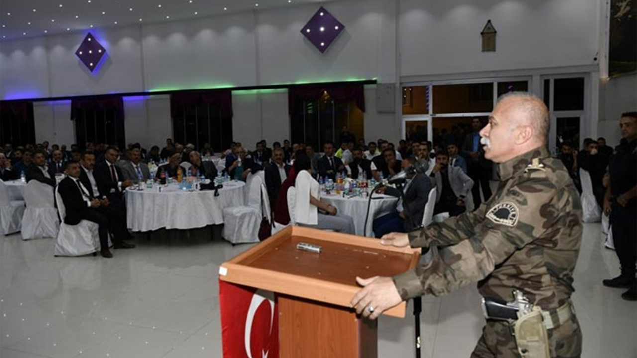 Hakkari Emniyet Müdürü Süleyman Suvat Dilberoğlu için veda yemeği