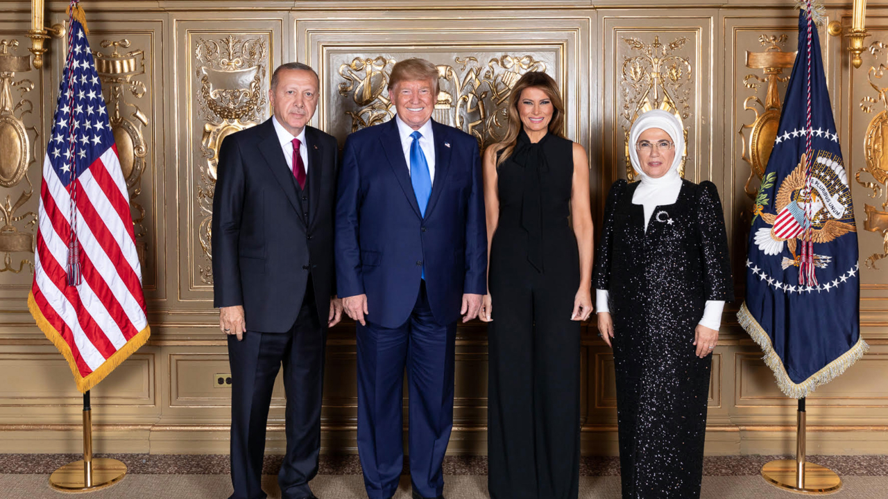 Erdoğan ve Trump'tan aile pozu...