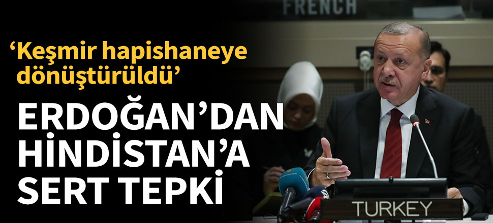 Cumhurbaşkanı Erdoğan'dan Hindistan'a sert tepki
