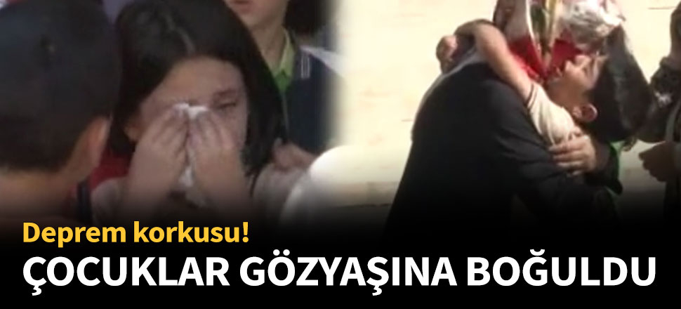 Çocuklar gözyaşlarına boğuldu!