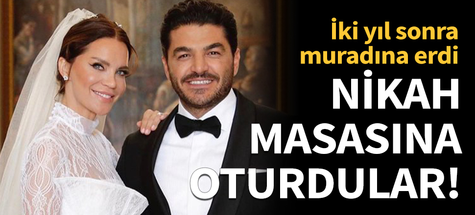 Ebru Şallı nikah masasına oturdu!