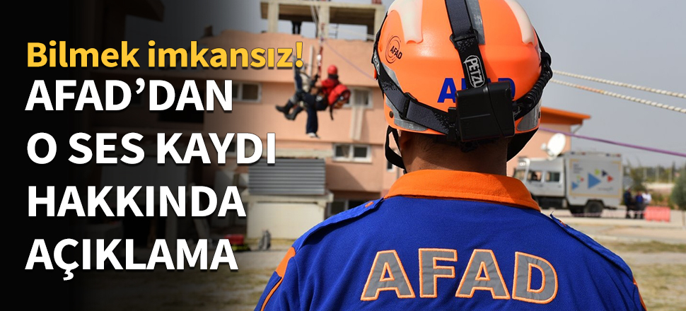 AFAD'dan asılsız bilgi uyarısı...